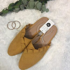 NWT A New Day slip on mule mustard color